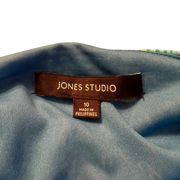 Jones studio sleeveless patterned dress. Size‎ 10 - Picture 3 of 9